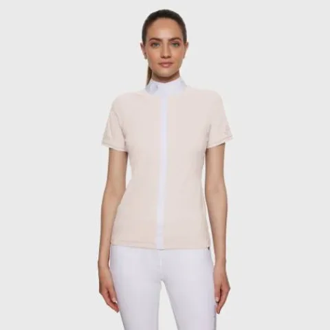 Best Polo Concours Manches Courtes Julia Spring Flower SS25 Femme La Cavalière En Concours|La Femme En Concours
