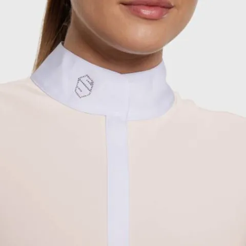 Best Polo Concours Manches Courtes Julia Spring Flower SS25 Femme La Cavalière En Concours|La Femme En Concours