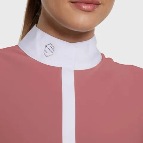 Best Polo Concours Manches Courtes Julia Spring Flower SS25 Femme La Cavalière En Concours|La Femme En Concours