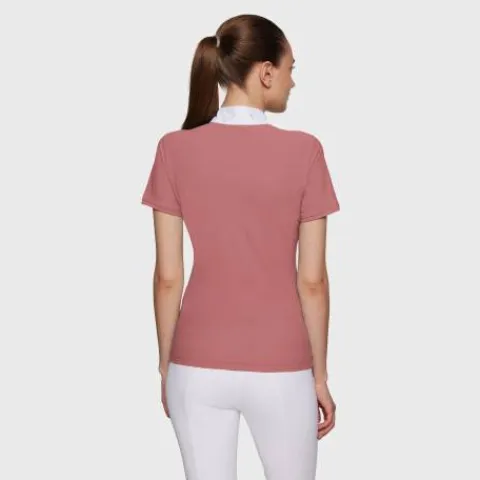 Best Polo Concours Manches Courtes Julia Spring Flower SS25 Femme La Cavalière En Concours|La Femme En Concours