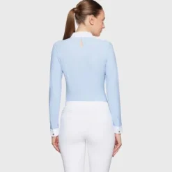 Best Polo de concours manches longues Aloise FW25 - - Tissu respirant Femme La Cavalière En Concours|La Femme En Concours