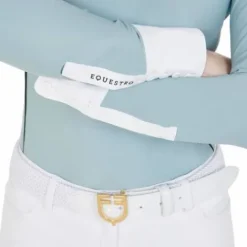 Clearance Polo de concours manches longues slim fit technique - Femme La Cavalière En Concours|La Femme En Concours