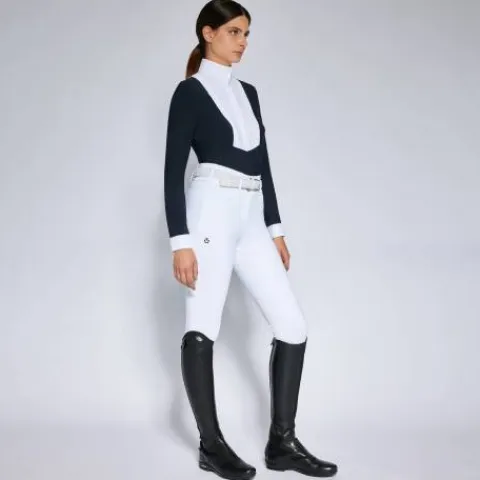 New Polo de concours manches longues Hunter - Femme La Cavalière En Concours|La Femme En Concours