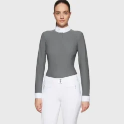 Hot Polo de concours manches longues Aline FW25 - Femme La Cavalière En Concours|La Femme En Concours