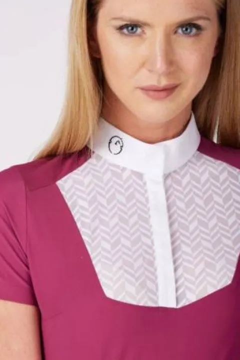 Sale Polo de concours manches courtes Skye - Femme La Cavalière En Concours|La Femme En Concours