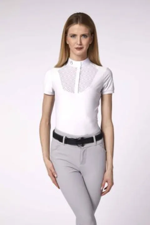 Sale Polo de concours manches courtes Skye - Femme La Cavalière En Concours|La Femme En Concours