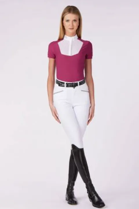 Sale Polo de concours manches courtes Skye - Femme La Cavalière En Concours|La Femme En Concours