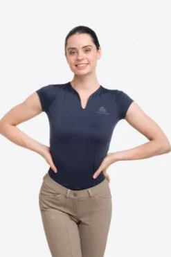 Outlet Polo technique d'équitation manches courtes - - Performance légère Femme Tenue D'Équitation Femme·Polos Et Chemises