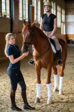 Outlet Polo technique d'équitation manches courtes - - Performance légère Femme Tenue D'Équitation Femme·Polos Et Chemises