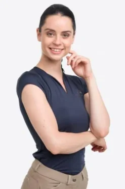 Outlet Polo technique d'équitation manches courtes - - Performance légère Femme Tenue D'Équitation Femme·Polos Et Chemises