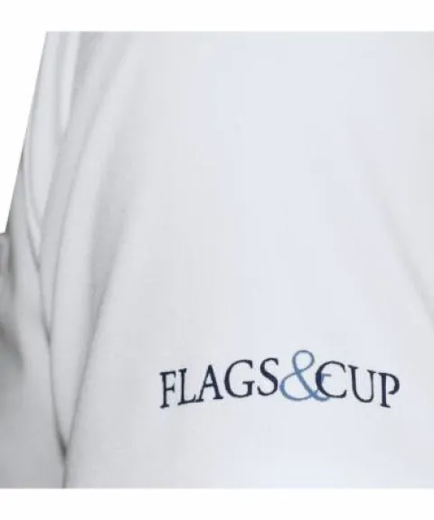 Discount Polo urbano manches longues blanc Flag & cup Homme Le Cavalier En Concours|L'Homme En Concours