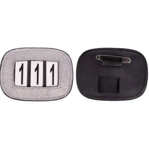New Porte numéros shine - - paillettes Les Accessoires De Concours·Dossard De Cross - Brassard|Dossards De Cross
