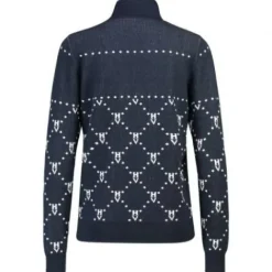 Clearance Pull jacquard col roulé Cecile - Femme Tenue D'Équitation Femme·Sweat Shirt, Polaire Et Pull Femme