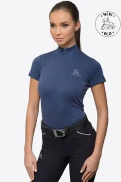 Discount Riding Top à manches courtes - - Tissu technique doux Femme Tenue D'Équitation Femme·Polos Et Chemises