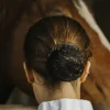 Online Résille Floral Noire Femme Tenue De Concours Femme·Résilles Cheveux|Les Accessoires De Concours·Résilles De Cavalière