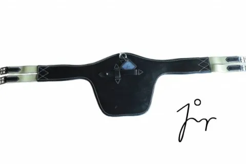 New Sangle bavette avec élastique en cuir de chez Sangles