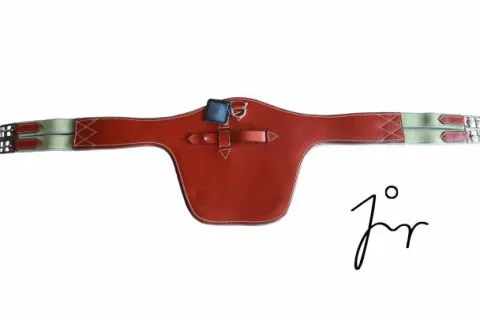 New Sangle bavette avec élastique en cuir de chez Sangles