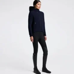 Clearance Sweat à capuche polaire zippé - - Performance et élégance Femme Tenue D'Équitation Femme·Sweat Shirt, Polaire Et Pull Femme