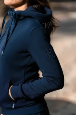 Outlet Sweat Ideal Hoodie Sportive Navy - Femme Tenue D'Équitation Femme·Sweat Shirt, Polaire Et Pull Femme