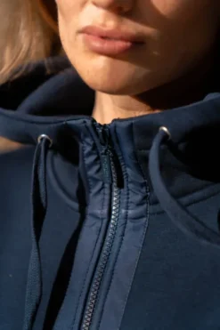 Outlet Sweat Ideal Hoodie Sportive Navy - Femme Tenue D'Équitation Femme·Sweat Shirt, Polaire Et Pull Femme
