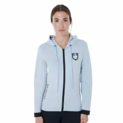 Sweatshirt pour femme avec zip - Femme Tenue D'Équitation Femme·Sweat Shirt, Polaire Et Pull Femme