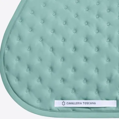 Sale Tapis de selle brodé vert - - respirabilité optimale Tapis De Cso|Tapis De Selle