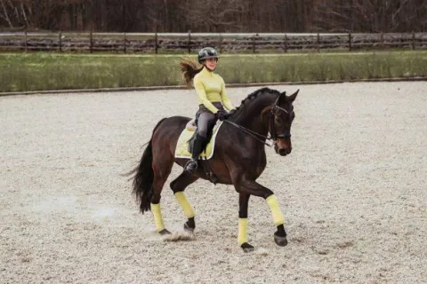 Hot Tapis de selle Soft Lemon - Tapis De Dressage|Tapis De Selle