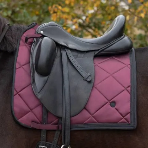Hot Tapis de selle Zahra Bordeaux - - Effet satiné, motifs élégants Tapis De Cso|Tapis De Selle