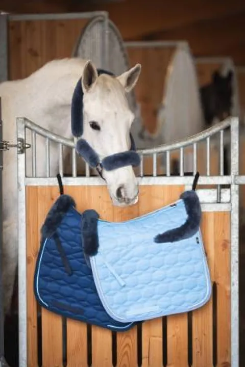 Clearance Tapis Eurofit Satiné Edition Limitée 2022 Blue - Tapis De Dressage|Tapis De Selle