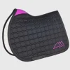 Online Tapis Octagon Noir et Fuchsia - Tapis De Selle|Tapis De Selle