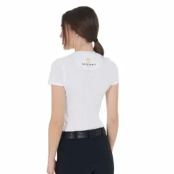 Tee-shirt slim fit strass rosegold - Femme Tenue D'Équitation Femme·T-Shirts équitation Femme