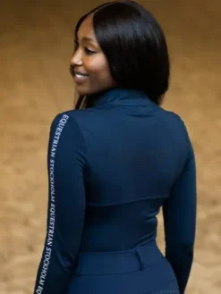 Sale Top Power Top Modern Tech Navy - Femme Tenue D'Équitation Femme·Polos Et Chemises