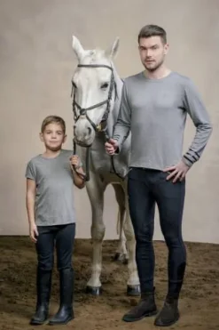 Online T-shirt à manches longues Riding Top - - Tissu naturel Homme Tenue D'Équitation Homme·T-Shirts équitation Homme