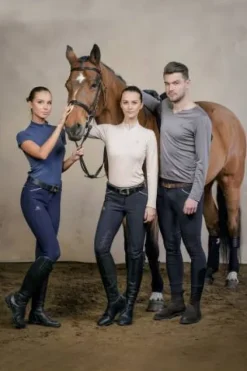 Clearance T-shirt à manches longues V-Neck - - Tissu technique Homme Tenue D'Équitation Homme·T-Shirts équitation Homme
