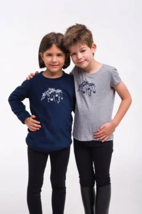 Best T-shirt équitation enfants manches courtes - - Tissu confortable Enfant Tenue D'Équitation Enfant·T-Shirts équitation Enfant