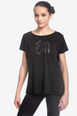 New T-Shirt équitation ROSE GOLD - - Technique et confort Femme Tenue D'Équitation Enfant·T-Shirts équitation Enfant|Tenue D'Équitation Femme·T-Shirts équitation Femme
