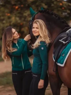 Outlet Veste AMAZONITE - Femme Tenue D'Équitation Femme·Sweat Shirt, Polaire Et Pull Femme