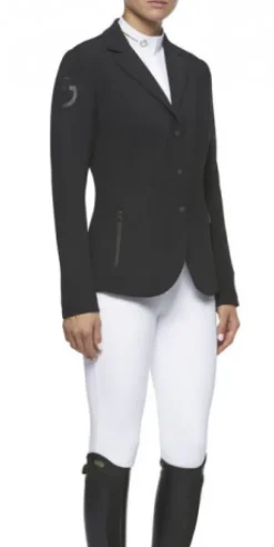 Veste concours Cavaleria Toscana Revolution noire/ gold Femme La Cavalière En Concours|La Femme En Concours