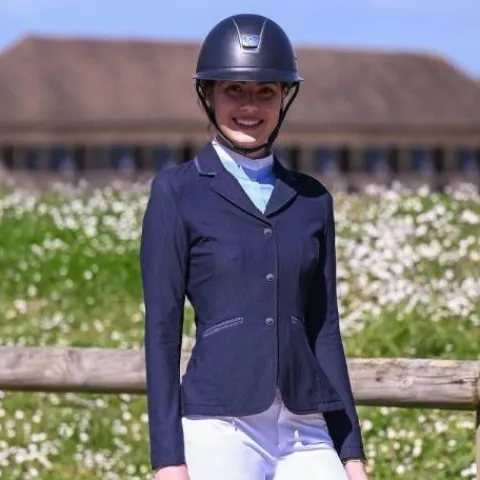 Veste de compétition AIRTEC Marine - Jump'in - MESH respirant Femme La Cavalière En Concours|La Femme En Concours