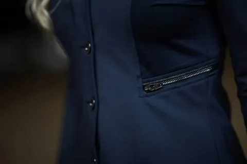 Hot Veste de concours Navy Blue Meadow - Femme La Cavalière En Concours|La Femme En Concours