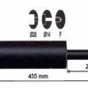 Best Vérin à gaz - 1500n - entraxe 500mm Pièces Détachées Van Et Camion