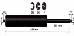 Best Vérin à gaz 1200n - entraxe 600mm Pièces Détachées Van Et Camion