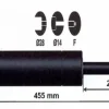 Hot Vérin à gaz 1200n - entraxe 500mm Pièces Détachées Van Et Camion