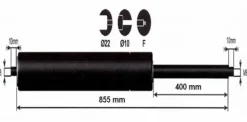 Discount Vérin à gaz 800n - entraxe 900mm Pièces Détachées Van Et Camion