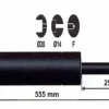 Discount Vérin à gaz 1500n - entraxe 600mm Pièces Détachées Van Et Camion