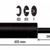 Online Vérin à gaz 800n - entraxe 700mm Pièces Détachées Van Et Camion