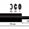 Discount Vérin à gaz 1000n - entraxe 800mm Pièces Détachées Van Et Camion