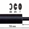 Discount Vérin à gaz 600n - entraxe 800mm Pièces Détachées Van Et Camion