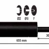 Sale Vérin à gaz 1200n - entraxe 700mm Pièces Détachées Van Et Camion